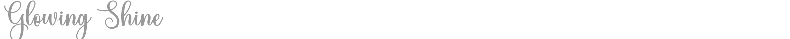 Glowing Shine font preview